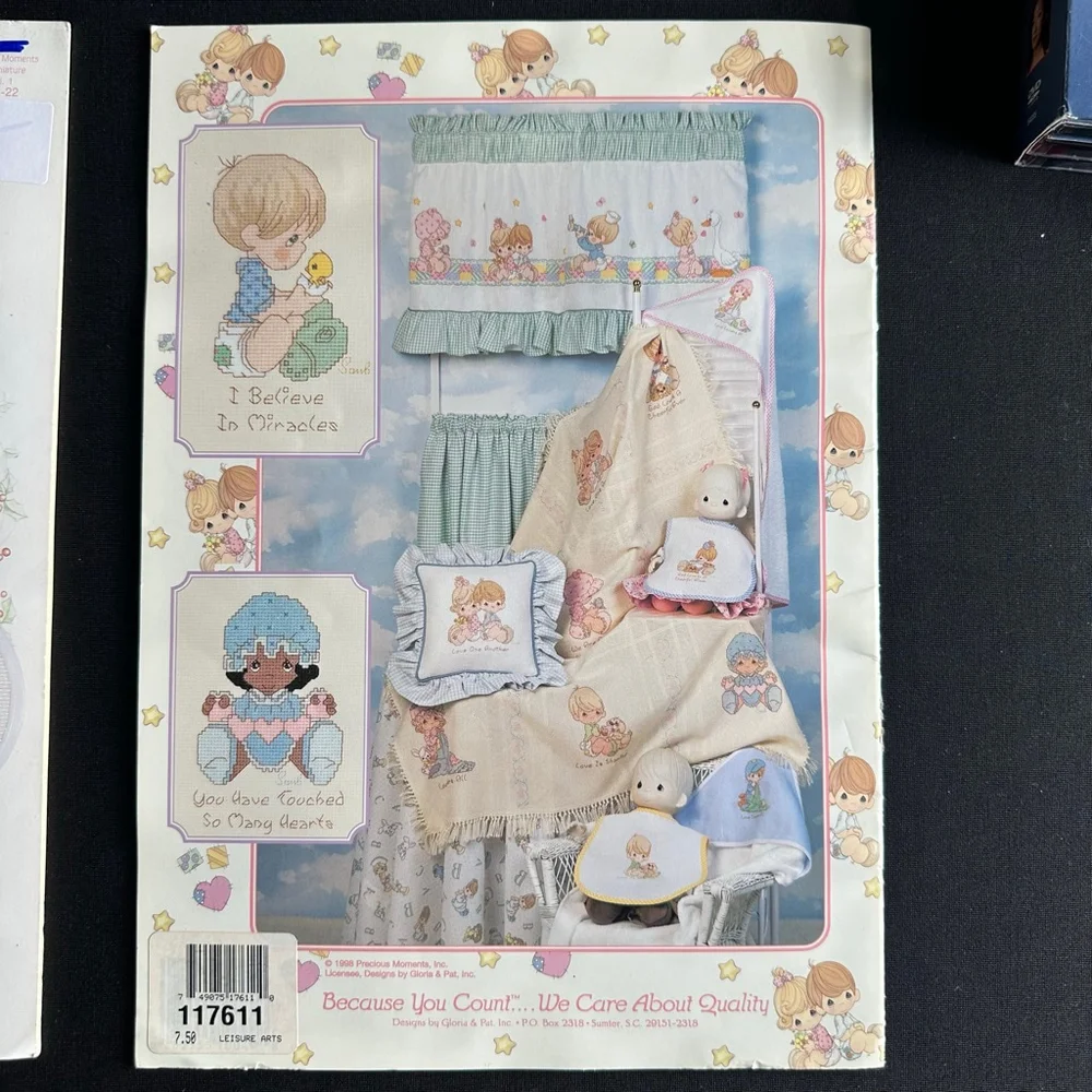 Precious Moments Baby Collection Cross Stitch Pattern Book set (2)